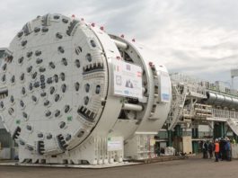 Una delle due talpe al lavoro al Brennero