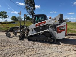Bobcat T86 e livellatrice laser: produttività di coppia