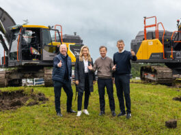 Al via i lavori di costruzione dello stabilimento di escavatori di Volvo CE