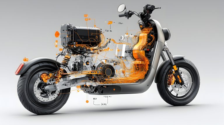 Un motore sincrono a magneti permanenti per scooter elettrico