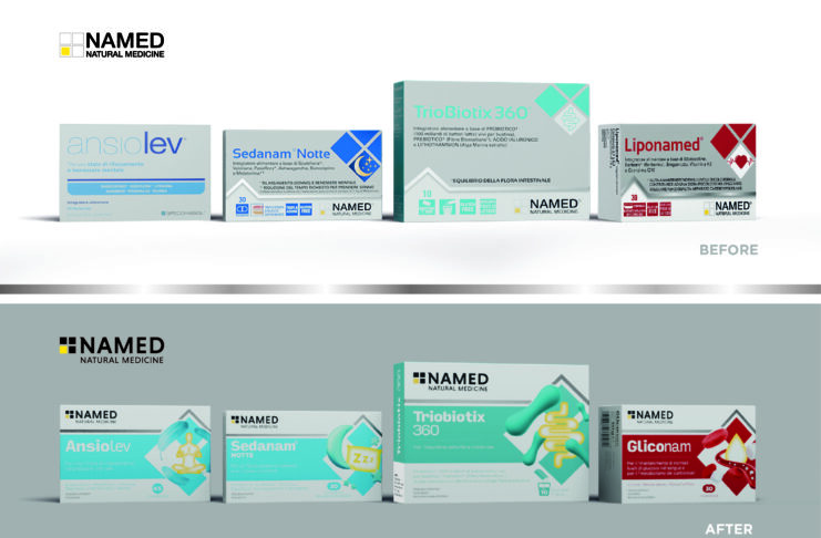 Integrazione alimentare: un design rinnovato per una navigazione più intuitiva Nuova brand identity named