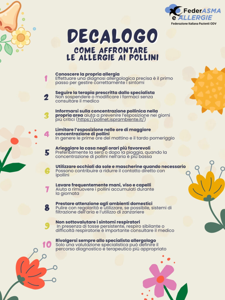 gestire le allergie stagionali
