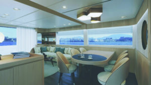 spacious interiors of azimut yacht