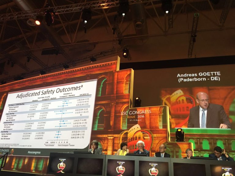 Edoxaban per pazienti con FANV sottoposti a cardioversione è efficace e sicuro