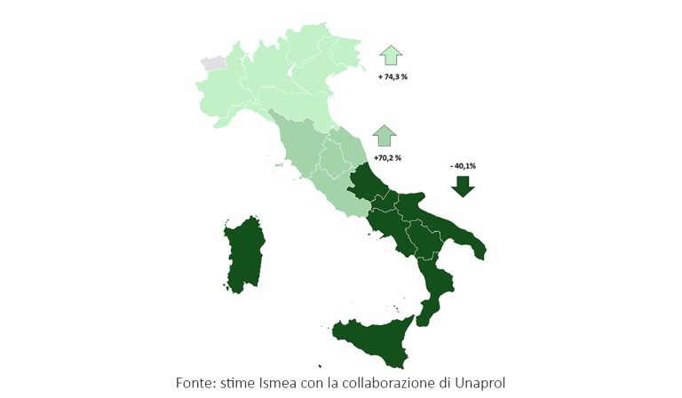 stime di produzione olio 2024-2025