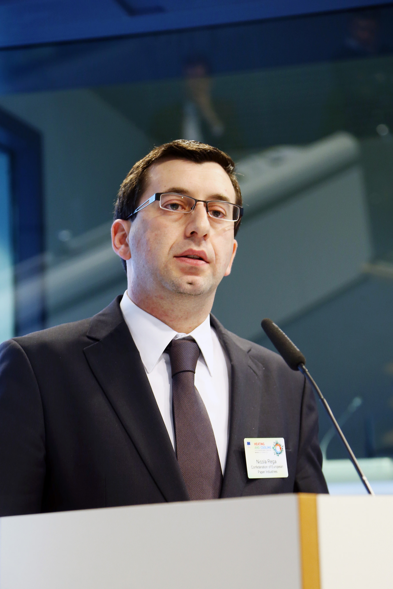 Nicola Rega, Climate Change and Energy Director representing the Confederation of European Paper Industries (Cepi).