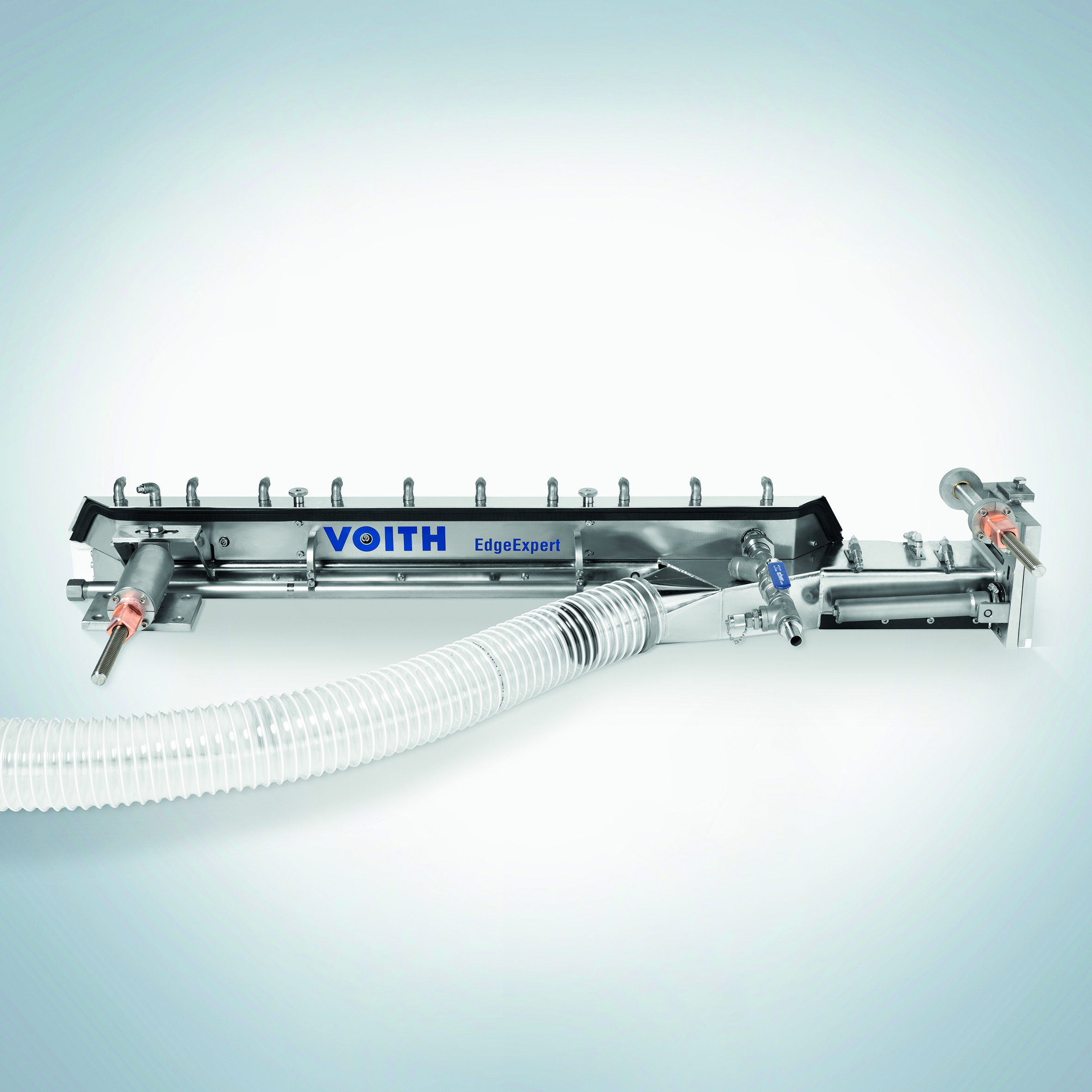 The special design of EdgeExpert makes it possible to define the material jet so that it is free of turbulence. The perfect seal to the wire side keeps the wire edge as clean as possible and makes for a precise paper edge. It is easy and cost-effective to retrofit existing machines with EdgeExpert – regardless of the original machine manufacturer.