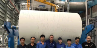 The Andritz tissue machine produces tissue for high-quality facial wipes, toilet paper, and napkins