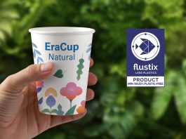 EraCup Natural by Lecta Earns flustix “Less Plastics Product” Certification