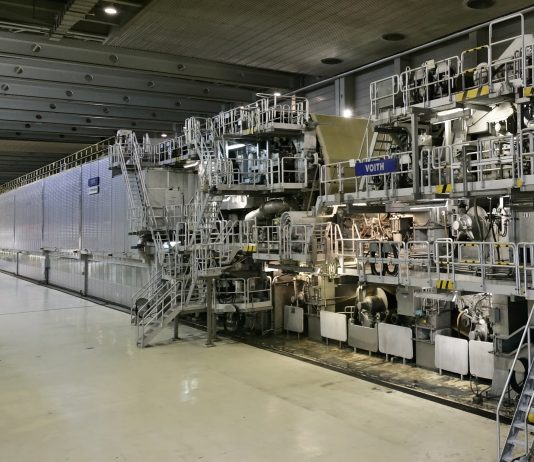 Voith and Saica Group will celebrate 25 years of the PM 9 production line at Saica in El Burgo de Ebro, Zaragoza, Spain