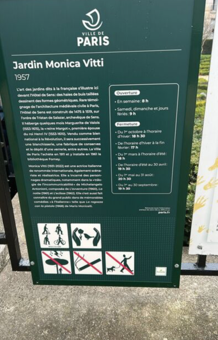 giardino Monica Vitti