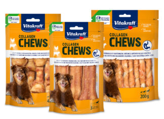 Vitakraft presenta i nuovi masticativi ad alta digeribilità Collagen Chews Viitakraft