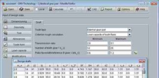 New dimensioning function in cylindrical gear pair module