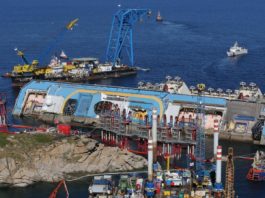 Perfect Parbuckling for the Costa Concordia