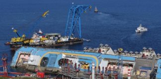 Perfect Parbuckling for the Costa Concordia