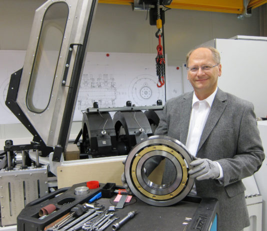 New bearing test rig for medium sized bearings