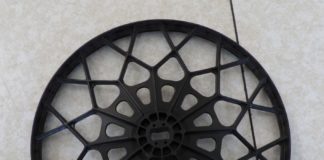 25% weight reduction of a plastic pulley