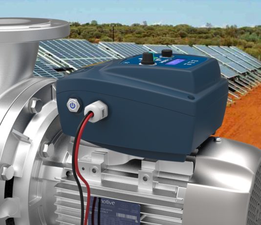 An island system for AC solar pumps and motors