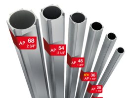 A new 36-mm diameter for the AP piping and new profile accessories