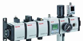 Air treatment group with modular structure