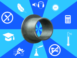 First plastic plain bearings in all standard sizes immediately available from stock