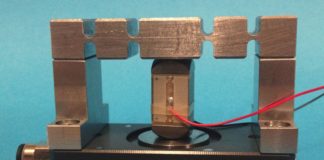 Active air bearings controlled by piezoelectric actuators