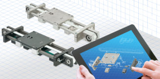 Linear axes variable width and length from igus based on the modular principle
