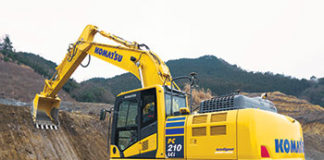 Komatsu presents a new intelligent machine control excavator