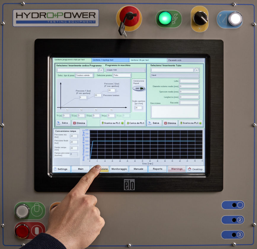 Item Testing Display Panel A new test bench for fittings - Power Transmission World