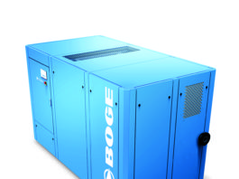 Higher efficiency for the oil-lubricated screw compressor model S-4 by Boge