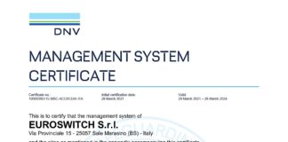 Euroswitch achieves UNI ISO 45001 Certification