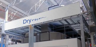 An in-house dry room to develop cell manufacturing solutions