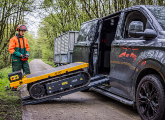 Facilitating material transport, improving safety at job sites and workshops