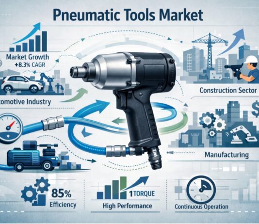 Pneumatic tools market to reach $11.6 billion by 2033