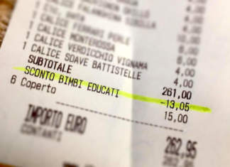 Un ristoratore di Padova istituisce lo “Sconto bimbi educati” sconto bimbi educati