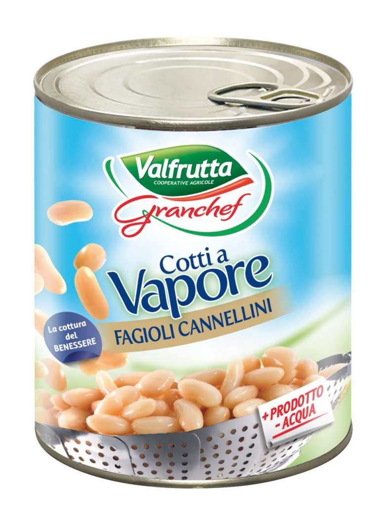 Cannellini-1kg-Cotti a Vapore Valfrutta Granchef