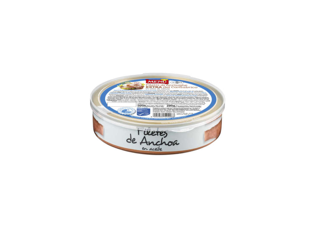 Menù acciughe extra del Cantabrico