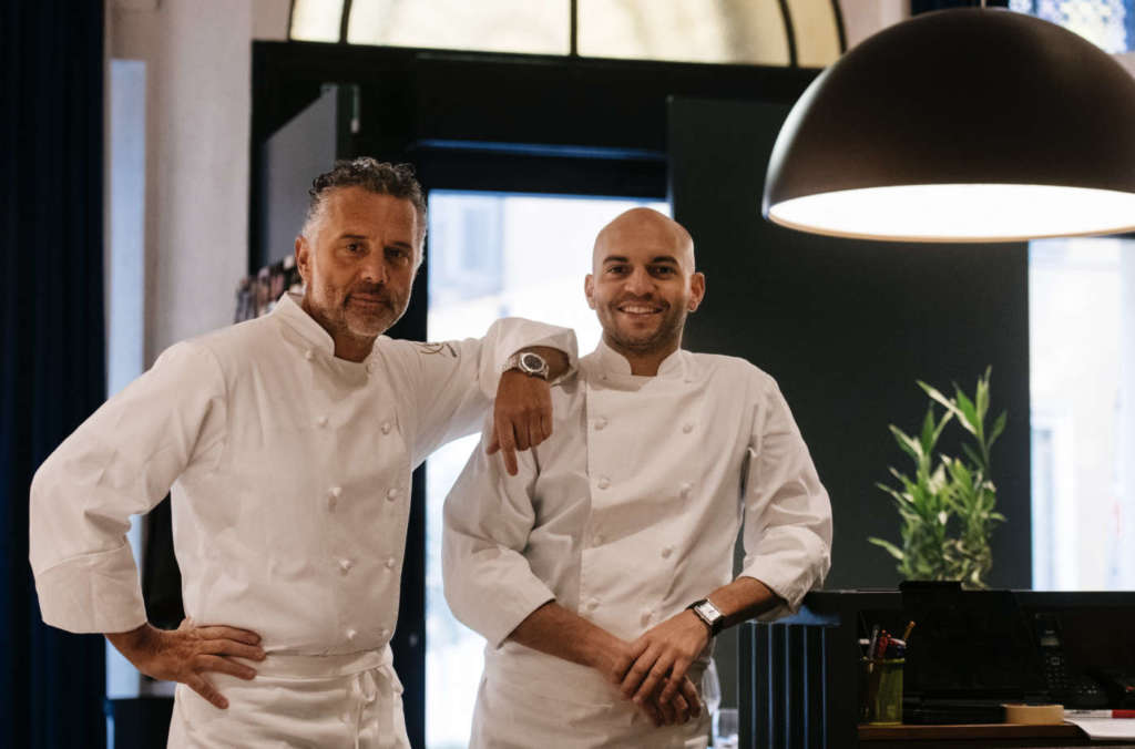 Giancarlo Perbellini e Federico Zonta nella nuova Osteria Mondo d'Oro
