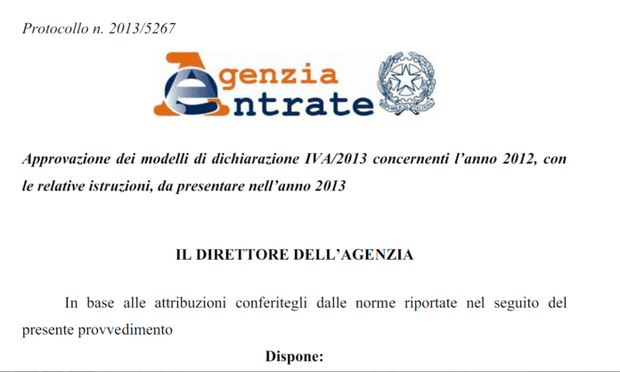 Agenzia entrate IVA