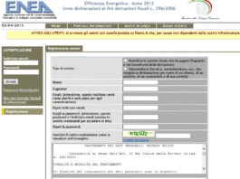 Inoltro documentazione 55% per il 2013. ENEA rende disponibile il sito