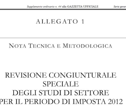 Minore marginalità, utilizzo impianti e territorialità. Rivisti studi di settore