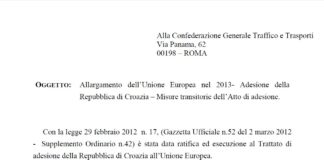 Ingresso Croazia nella U.E., chiarimenti su norme doganali transitorie