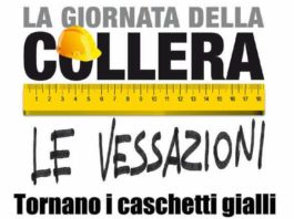Caschetti gialli ancora in piazza per “La Giornata delle Vessazioni”