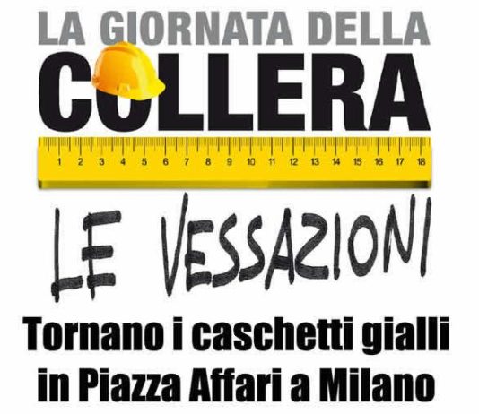 Caschetti gialli ancora in piazza per “La Giornata delle Vessazioni”
