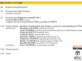 Andamento mercato e formazione. Presentazione Rapporto Formedil 2013