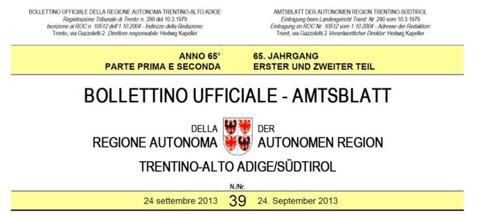 Gazzetta Bolzano 24 settembre