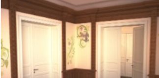 Ispirata alle abitazione d’epoca viennesi. Nuova porta tagliafuoco