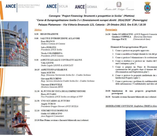 Sicilia. 501 milioni per investimenti opere pubbliche e project financing