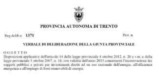 Sostenibilità ed efficienza energetica. A Trento nuovi fondi per le PMI