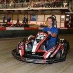 Partner Hörmann sfidano in una corsa sui kart Michael Schumacher